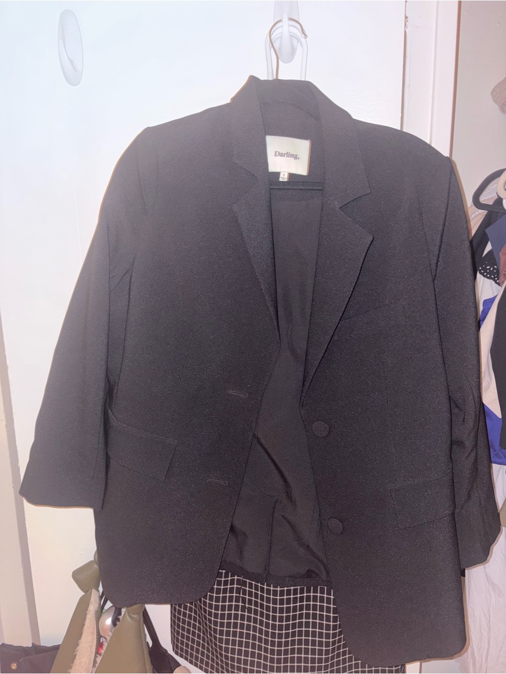 Darling Black women’s oversized Blazer - Classic Tailored Jacket